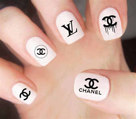 chanel decal stickers|Chanel stickers for nails.